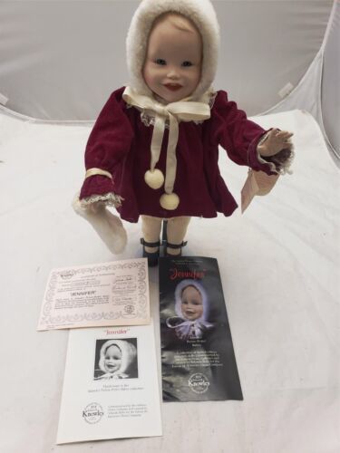 Yolanda Bello Jennifer Doll by Ashton Drake Galleries Porcelain Doll Red Dress - $9.90