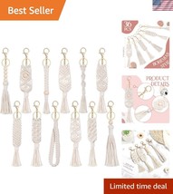 Charming Bulk Boho Keychains with Tassels - 36 Unique Designs for Women - $43.50