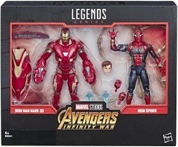 Marvel Avengers: Infinity War 6&quot; Iron Man Mark 50 &amp; Iron Spider Figure 2-Pack - £78.62 GBP
