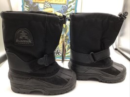 Kamik Boots Kids Rocket Weather Waterproof Snow Black Size 12 New in Box - £62.43 GBP