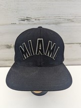 Miami Heat Hat Cap Mens Snapback Black Mitchell &amp; Ness Hardwood Classics  - £26.97 GBP