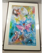 DeGrazia Butterflies Art Laminated print 16 3/4&quot; x 11  3/4&quot; - £77.51 GBP
