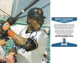 Kevin Mitchell signed San Francisco baseball 8x10 photo Beckett COA autographed - £66.18 GBP