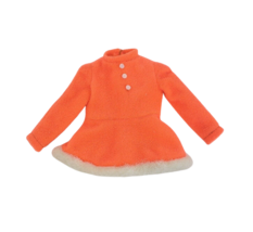 Vintage 1971 Mattel Barbie Skipper Ice Skatin' # 3470 Neon Orange Dress W/ Fur - £18.63 GBP
