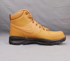 Nike Youth Manoa Leather Boots (GS) Wheat Black BQ5372 700 Size 5 - $54.22