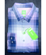 Hugo Boss Men'S Bansi Regular Fit Blue/Pink Checks Cotton Casual Shirt S - €51,48 EUR Hugo Boss Men'S Bansi Regular Fit Blue/Pink Checks Cotton Casual Shirt S - €51,48 EUR