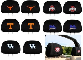 NCAA Head Rest Covers Set of 2 Embroidered Team Logo ProMark Select Team Below - £15.92 GBP+