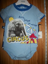 Fashion Gift Baby Clothes 9M Circus Elephant Miniville Creeper Outfit Short Set - £7.47 GBP