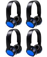 (4) DJ Style Stereo Headphones HQ Sound Home Audio Studio Phone Tablet P... - £25.98 GBP