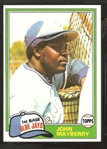 1981 Topps Baseball Card # 169 Toronto Blue Jays John Mayberry nr mt - £0.39 GBP