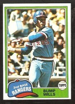1981 Topps Baseball Card # 173 Texas Rangers Bump Wills nr mt - £0.39 GBP