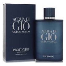 Acqua Di Gio Profondo Cologne by Giorgio Armani, Inspired by the mystery of the  - £114.69 GBP
