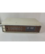 Vintage 70&#39;s RCA Model RZS332Y AM/FM Radio Table Flip Clock Century Whit... - £46.67 GBP
