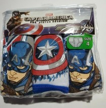 New Boys Marvel Captain America Winter Soldier Briefs 3pk Sz 4 (USA SHIP... - $13.85