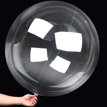 20 Inch Bobo Balloons 15 Pack Bubble Balloons Clear Bobo Balloons Pre Stretched  - £12.78 GBP