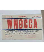 Vintage CB Ham Radio Card WN0CCA Rochester Minnesota - $4.94