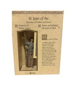 St. Joan of Arc Statue Figurine Roman Inc. Patroness of Soldiers France - $17.81
