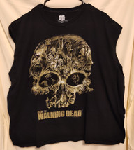 The Walking Dead 2013 Tshirt XL Zombie Skull Grimes TV Promo Walker AMC Horror - £7.40 GBP