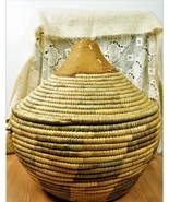 RARE HUGE 1970 Najaram Ethnic Camel Skin Snake Charmer Basket Vintage Ha... - $5,921.28 MXN