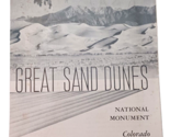 1950 Great Sand Dunes National Monument US Park Service Brochure Map Ari... - $28.47