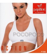Women&#39;s Sports Bra Action Preformed Microfiber Papillon Art. P1360 - €13,39 EUR