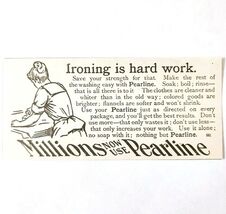 Pearline Detergent Soap 1897 Advertisement Victorian Hygiene Ironing ADB... - $19.99