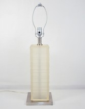 Table/Desk Lamp ~ Frosted Clear Translucent Polyresin Column (No Shade) #2840310 - £71.06 GBP