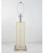 Table/Desk Lamp ~ Frosted Clear Translucent Polyresin Column (No Shade) ... - $88.15