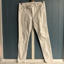 Articles Of Society Jeans Women&#39;s 28 White Denim Skinny Leg 5-Pocket Zip Fly - £19.54 GBP