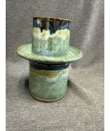 Potternot Pottery 2 Piece Flower Pot/ Candle Holder/decor Signed - £14.06 GBP