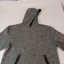 Leg3nd Men's Gray Pockets Hoodie Pullover Sweatshirt Size Medium image 9