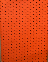 4.5 yds Bright Orange Fabric with black dots by Jo-Ann - £22.15 GBP