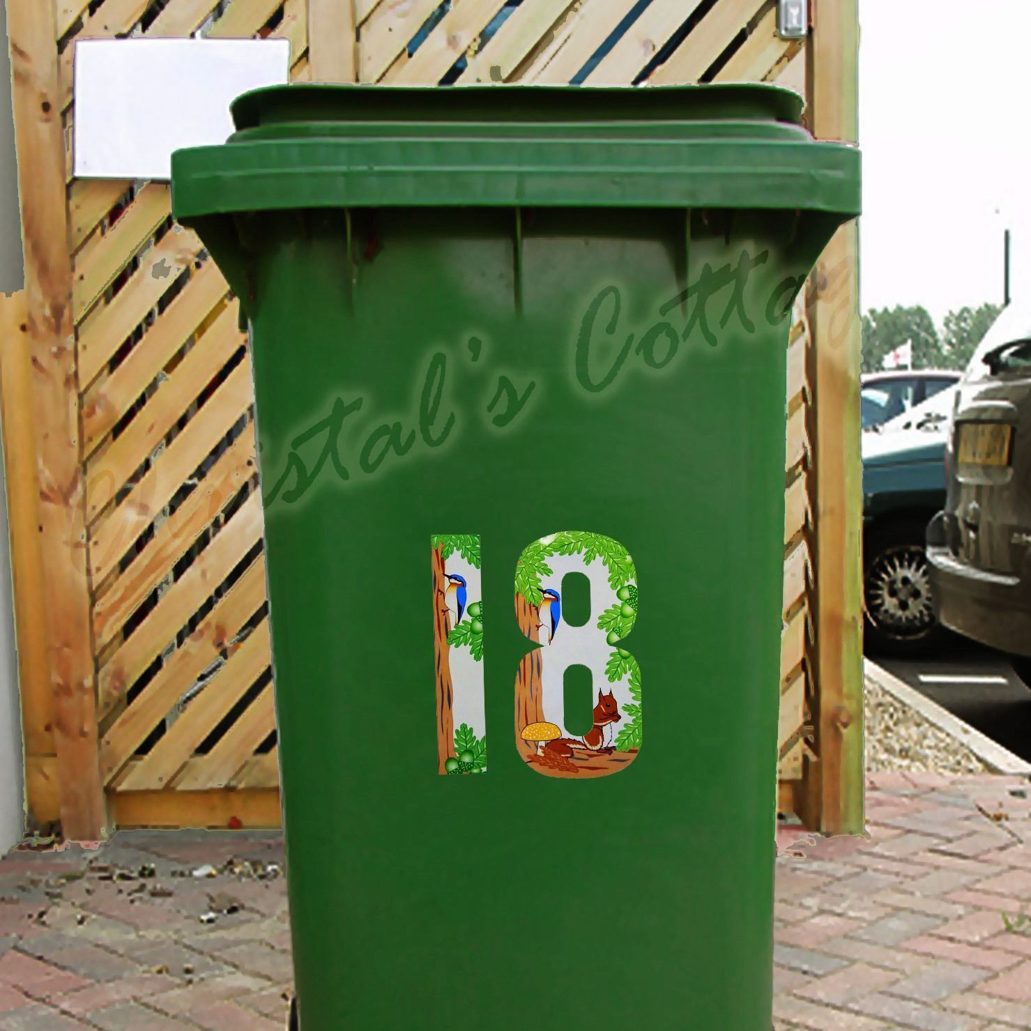 1 Numero Impermeabile Sticker Scoiattolo Colore Casa Nessun. Porta Del Garage - $1.51 - $1.90