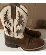 Ariat VentTEK Western Boot Brown Youth Kids Size 1.5 Square Toe - $68.37 CAD