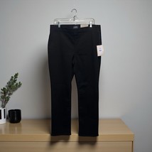 New NYDJ Women’s 14 Black Marilyn Pull-On Straight Jeans Lift Tuck Ankle... - $62.65 CAD