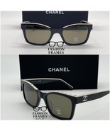Brand New Chanel CH5417 Square Sunglasses Acetate Black &amp; Beige - $289.10