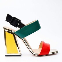 The Niger Block Heel Multicolor Leather Women Sandal image 5