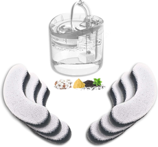Cat Water Fountain Filter Replacement 6Pcs Cat Fountain Filter Arc-Shape... - $28.70