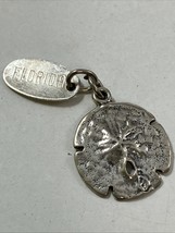 Beau Sterling Silver Florida Sand Dollar Bracelet Charm - €16,19 EUR