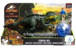 Jurassic World Park Netflix Camp Cretaceous Kenji &amp; Scorpios Rex Dinosaur NIB - £98.19 GBP