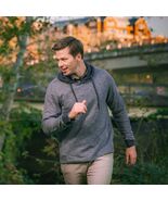 Ike Behar Sz L Mens Blue Sweater Hooded Pullover Sweatshirt - $60.00