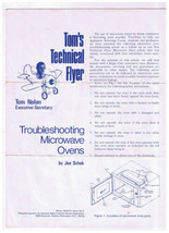 Tom&#39;s Technical Flyer How Troubleshooting Microwave Ovens - $2.96