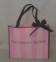 Victoria Secret Pink Striped Plastic Jelly Small Reusable Gift Bag RARE - $29.69