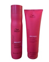 Wella Invigo Brilliance Shampoo 10.1 fl oz &amp; Conditioner 8.4 oz Normal D... - £17.78 GBP