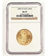 2008-W Gold 1/2 Oz. Poliertes American Eagle Ausgewählten Von NGC As MS-70 - $2,541.41