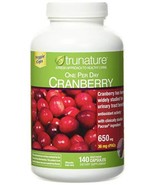 trunature One Per Day Cranberry 650 mg, 140 Vegetarian Capsules - $37.20 CAD