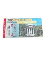 1967 California Bears at Syracuse Orangeman Ticket Stub LARRY CSONKA Arc... - €17,28 EUR