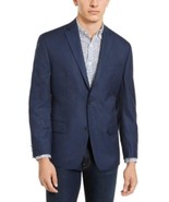 $295 Michael Kors Men&#39;s Classic-Fit Check Sport Coat Navy Size 40 R/M37.5 - £57.03 GBP