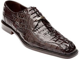 Belvedere Mens Dress formal Shoes Chapo Genuine Crocodile Brown 1465 - £618.48 GBP