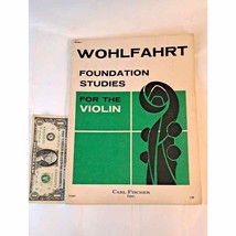 Foundation Studies for the Violin, Book 1 by Franz Wohlfahrt (1956 Songbook) - £38.00 GBP